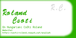roland csoti business card